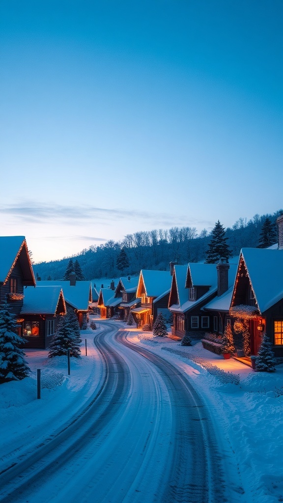 Christmas Town Aesthetic Wallpaper
